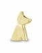 Pingente de freixo 14k. ouro amarelo