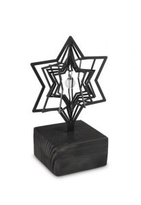 Escultura urna 'Estrela' com pérola para cinzas