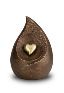 Urna funerária artística em cerâmica 'Lágrima de uma memória amorosa'