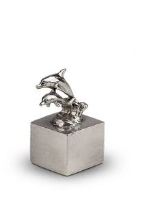Escultura urna funerária 'Golfinhos surfando'