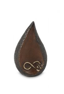 Mini urna para cinzas 'Infinito' em bronze