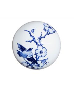 Mini urna para cinzas em cerâmica 'Sailing' | Delft azul