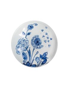 Mini urna para cinzas em cerâmica 'Dandelion' | Delft azul