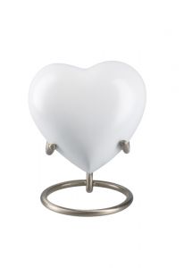 Mini urna em forma de coração 'Elegance' (suporte incluído)