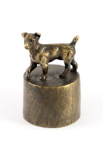 Urna funeraria bronce perro terrier
