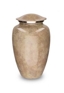 Urna funerária 'Elegance' com efeito pedra natural bege
