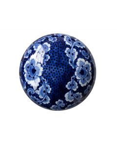 Mini urna para cinzas em cerâmica 'Blossom Blues' | Delft azul