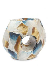 Urna cinzas em porcelana 'Premium' multicolor
