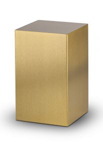 Urna para cinzas em aço inoxidável (304) 'Beaumont' ouro
