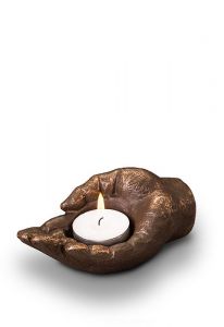 Urna de arte de castiçal em cerâmica
