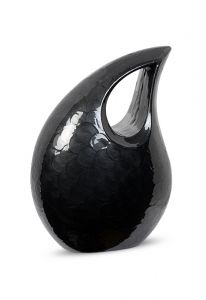 Urna para cinzas em alumínio 'Lágrima' preto